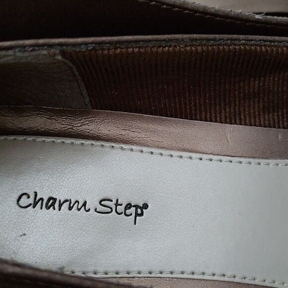Charm Step  Bronze  heels  Sz 8WW - Picture 6 of 8
